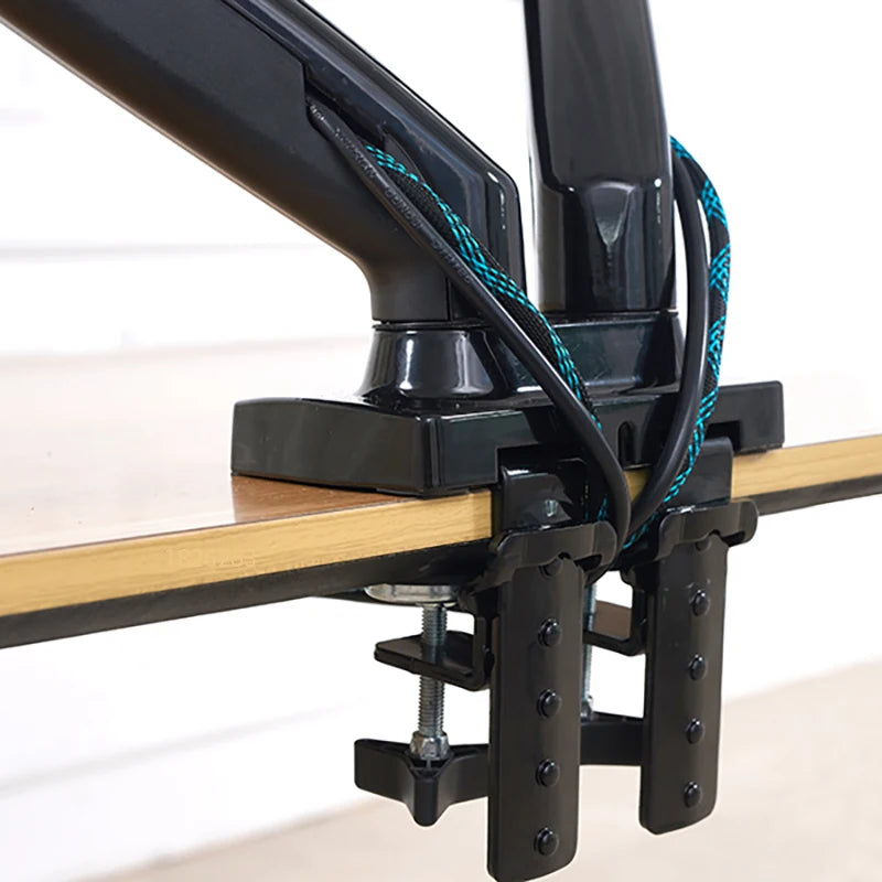 White Color Dual Arm Monitor Support 17-30 Inch  Mount Bracket Holder Load 2-9 Kgs Each NB F160