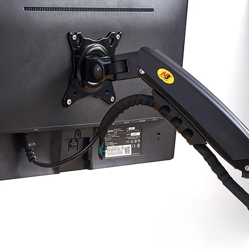 White Color Dual Arm Monitor Support 17-30 Inch  Mount Bracket Holder Load 2-9 Kgs Each NB F160