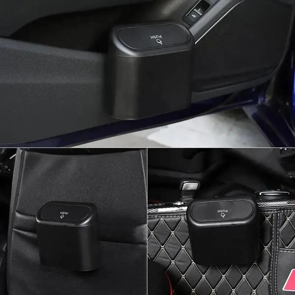 Car Trash Bin Car Side Door Garbage Can With Lid Car Interior Accessories Automotive Garbage Container Waterproof Garbage Cans