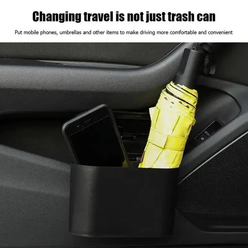 Car Trash Bin Car Side Door Garbage Can With Lid Car Interior Accessories Automotive Garbage Container Waterproof Garbage Cans