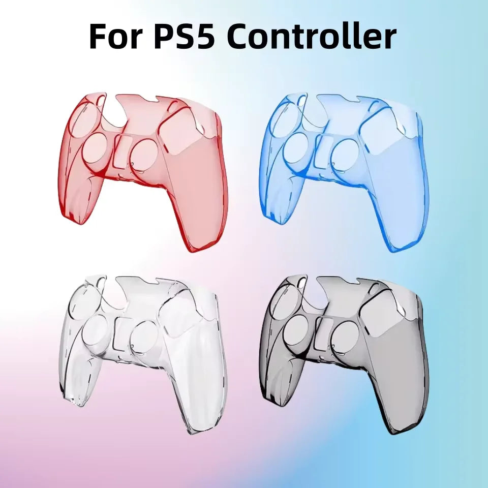 For PS5 DualSense Controller Clear PC Cover Ultra Slim Transparent Protector Case for PS5 Gamepad Game Accessories