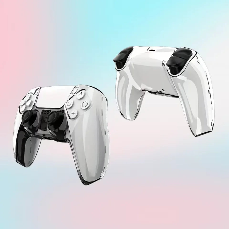 For PS5 DualSense Controller Clear PC Cover Ultra Slim Transparent Protector Case for PS5 Gamepad Game Accessories