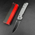 KS 2038 Iridium Folding Knife D2 Steel Blade T6 Aluminum Handle Tactical Defense Pocket EDC Small Camping Knife Tool Men's Gifts