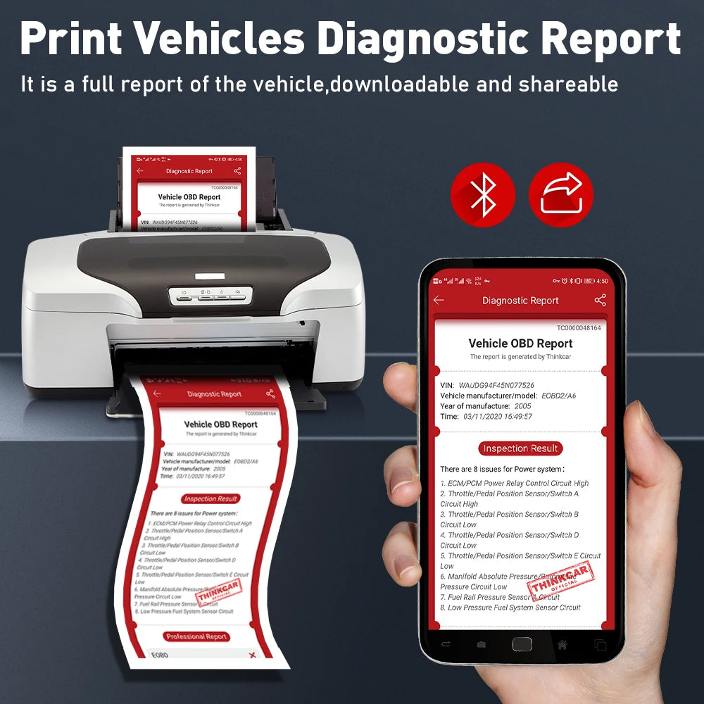 THINKCAR THINKDIAG 2 /KINGBOLEN Ediag Plus CAN FD All Systems 15 Reset Services ECU Coding OBD2 Scanner Car Diagnostic Tool