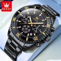 OLEVS 2870 Mens Watch Original Fashion Waterproof Luminous Quartz Wristwatch Strap Sport Date Clock Male Freebie Reloj Mens Gift