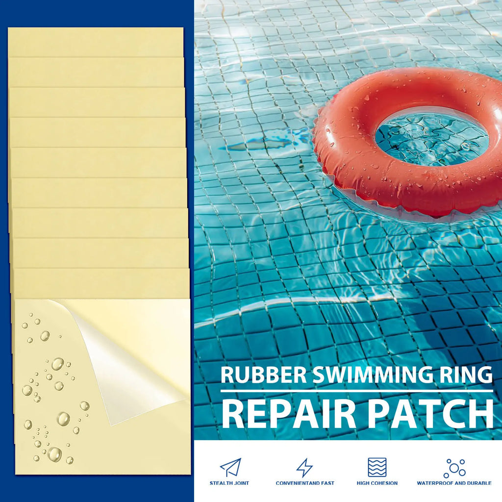 10 Pieces Iatable Patch Repair Kit Pool Cover Repair Patch Kit PVC Vinyl Pool Repair Patches Waterproof Stickers Repair