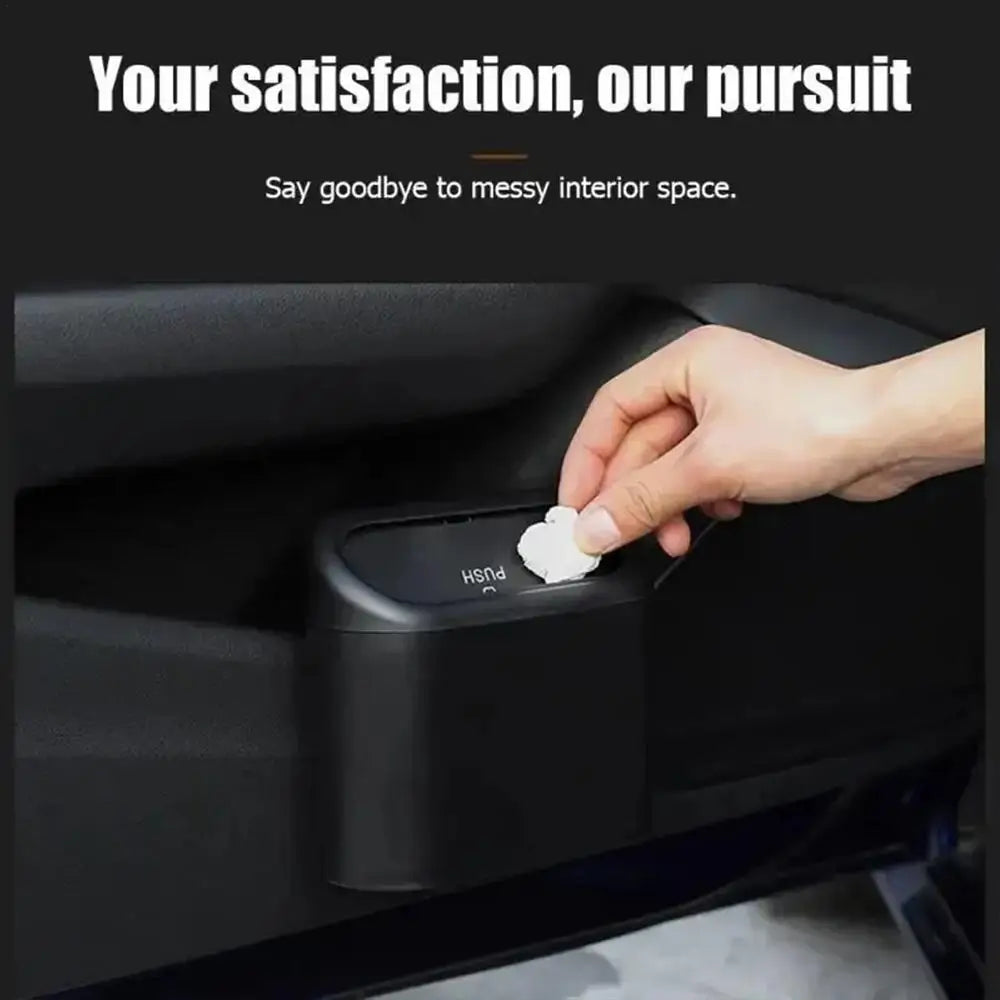 Car Trash Bin Car Side Door Garbage Can With Lid Car Interior Accessories Automotive Garbage Container Waterproof Garbage Cans