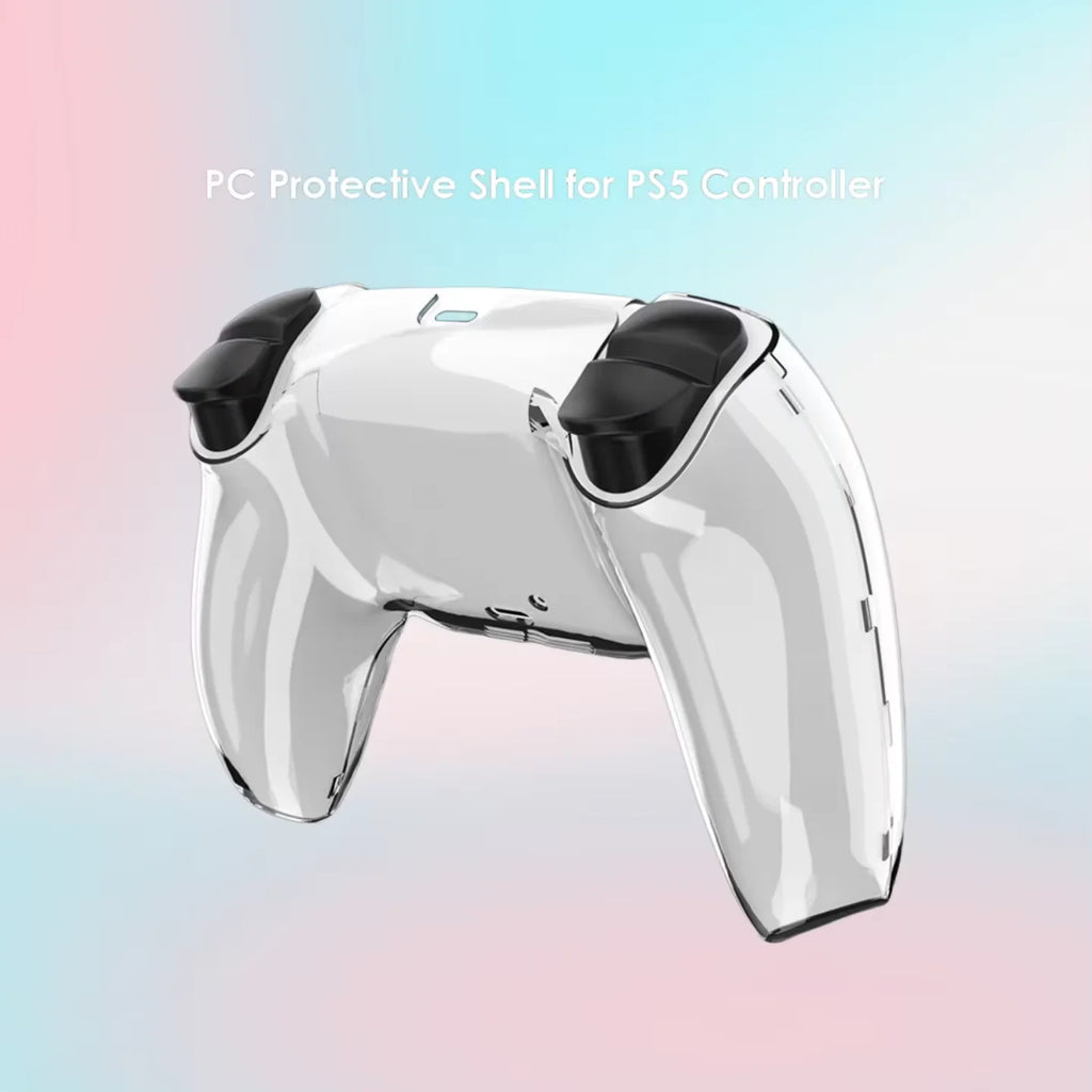 For PS5 DualSense Controller Clear PC Cover Ultra Slim Transparent Protector Case for PS5 Gamepad Game Accessories