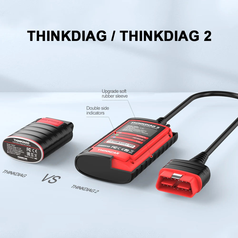 THINKCAR THINKDIAG 2 /KINGBOLEN Ediag Plus CAN FD All Systems 15 Reset Services ECU Coding OBD2 Scanner Car Diagnostic Tool