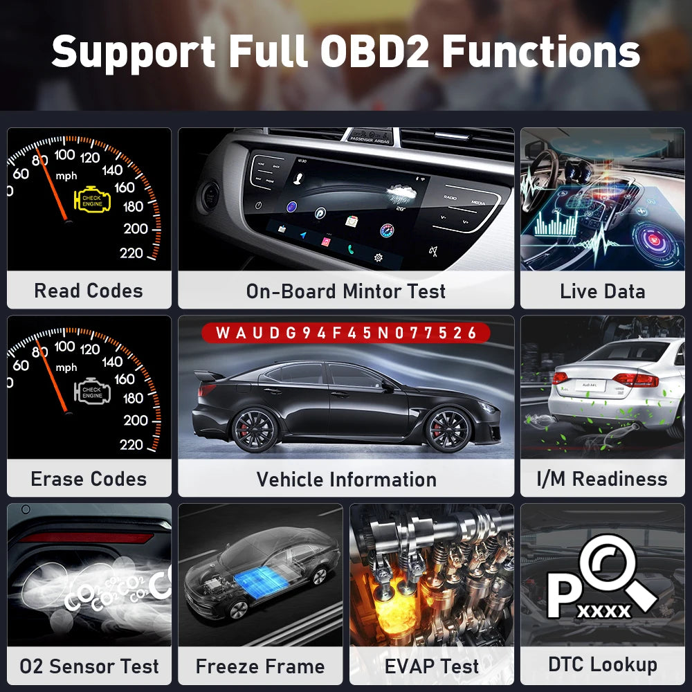 THINKCAR THINKDIAG 2 /KINGBOLEN Ediag Plus CAN FD All Systems 15 Reset Services ECU Coding OBD2 Scanner Car Diagnostic Tool