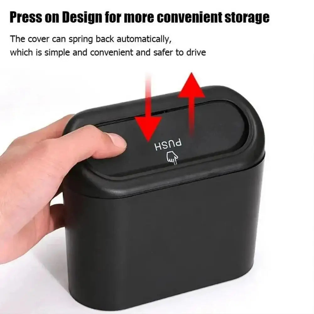 Car Trash Bin Car Side Door Garbage Can With Lid Car Interior Accessories Automotive Garbage Container Waterproof Garbage Cans