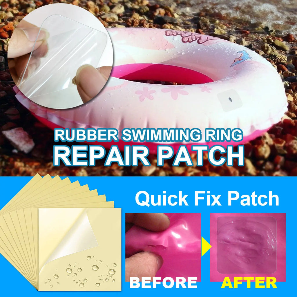 10 Pieces Iatable Patch Repair Kit Pool Cover Repair Patch Kit PVC Vinyl Pool Repair Patches Waterproof Stickers Repair
