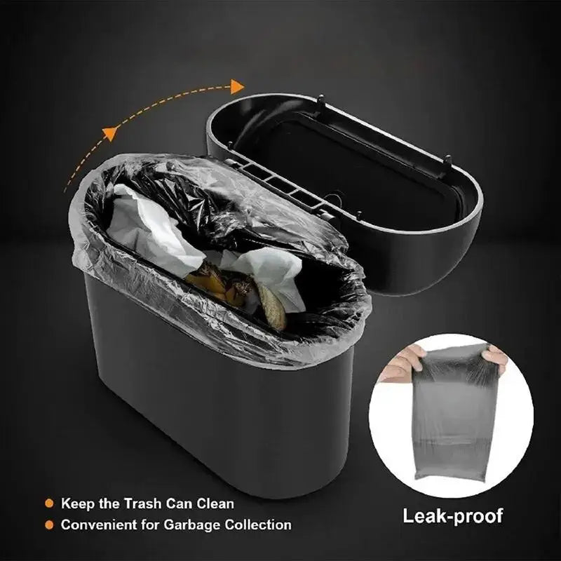 Car Trash Bin Car Side Door Garbage Can With Lid Car Interior Accessories Automotive Garbage Container Waterproof Garbage Cans