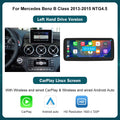 12.3'  Wireless CarPlay Android Auto Multimedia Display Screen for Mercedes-Benz A W176 B W246 CLA GLA Class 2013 to 2015